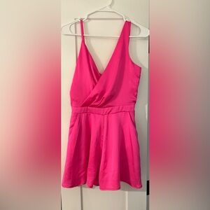 Boutique ‘glam’ brand, hot pink romper. Size SMALL